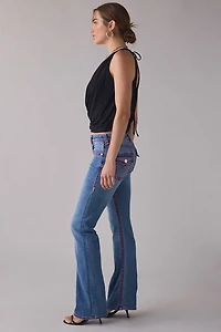 True Religion Becca Crystal Flash Super T Mid-Rise Bootcut Jean