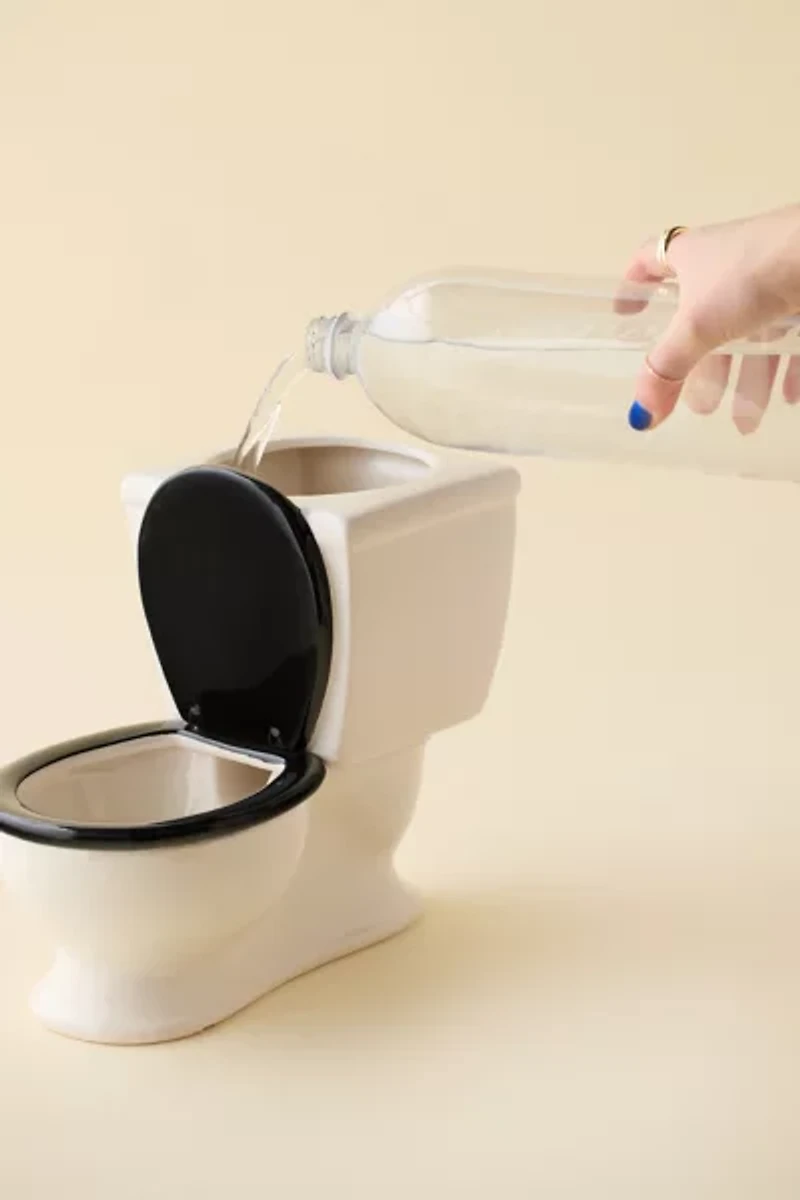 The Toilet Bowl Ceramic Dog Bowl