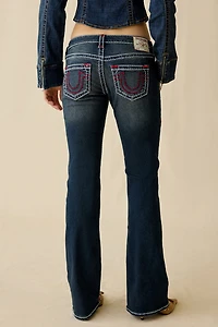 True Religion Becca Sapphire Tide Super T Low-Rise Bootcut Jean