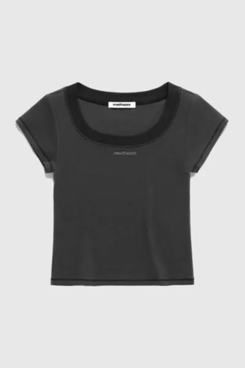 Madhappy Lounge Cropped Rib Baby Tee