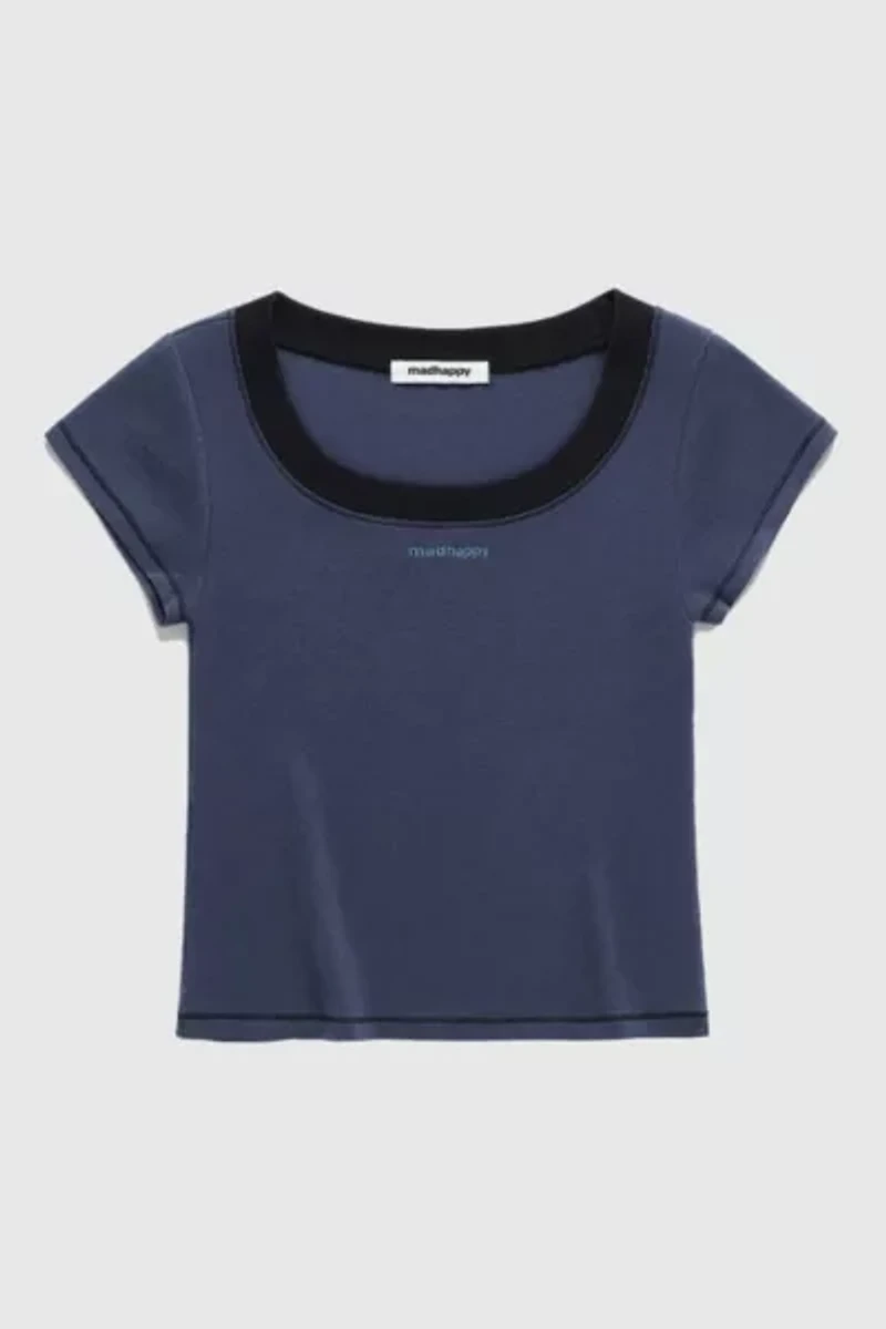 Madhappy Lounge Cropped Rib Baby Tee