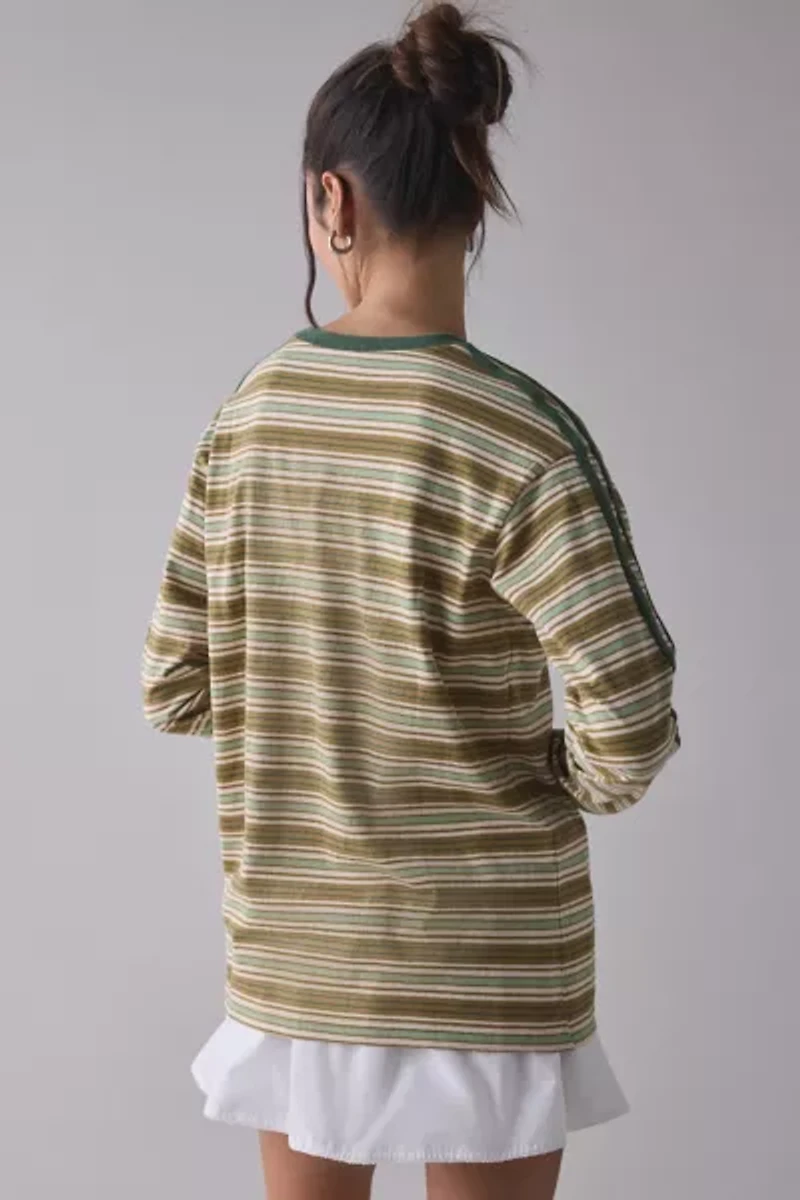 BDG Hayden Oversized Long Sleeve Ringer Tee