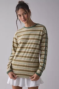BDG Hayden Oversized Long Sleeve Ringer Tee