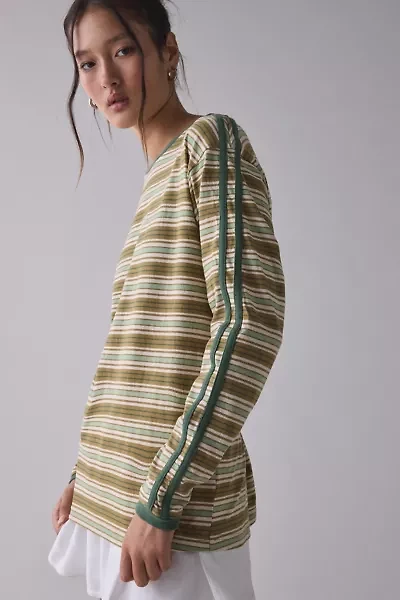 BDG Hayden Oversized Long Sleeve Ringer Tee