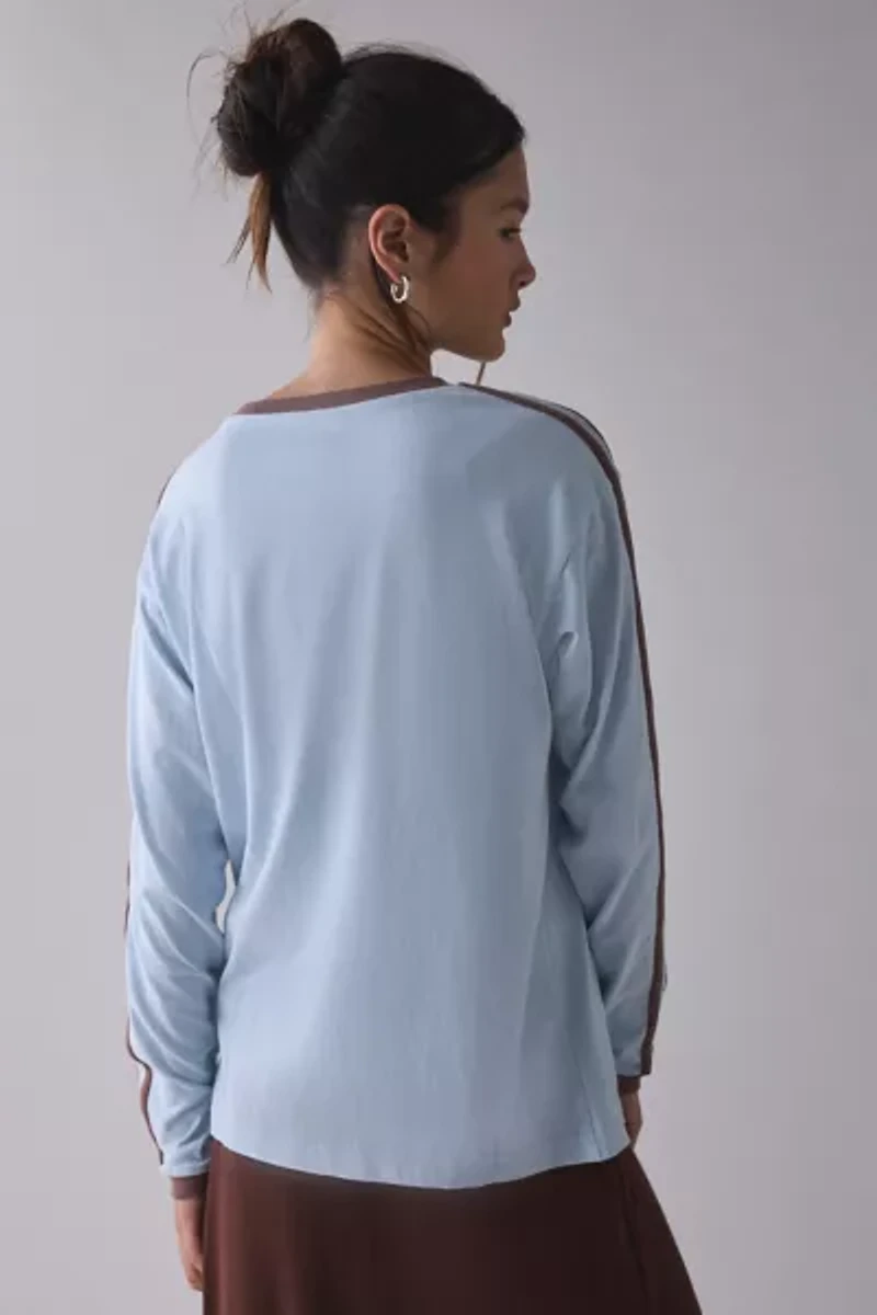 BDG Hayden Oversized Long Sleeve Ringer Tee