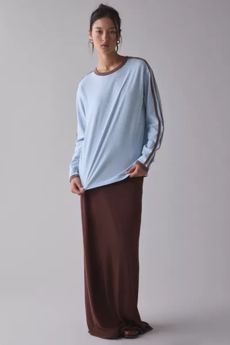 BDG Hayden Oversized Long Sleeve Ringer Tee