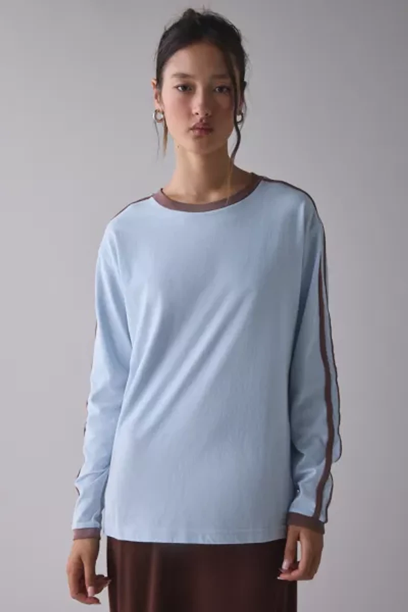 BDG Hayden Oversized Long Sleeve Ringer Tee