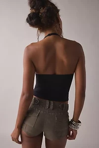 Out From Under Je T'aime Cropped Halter Top