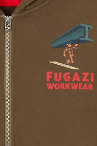 Fugazi Beam Zip Up Hoodie Sweatshirt