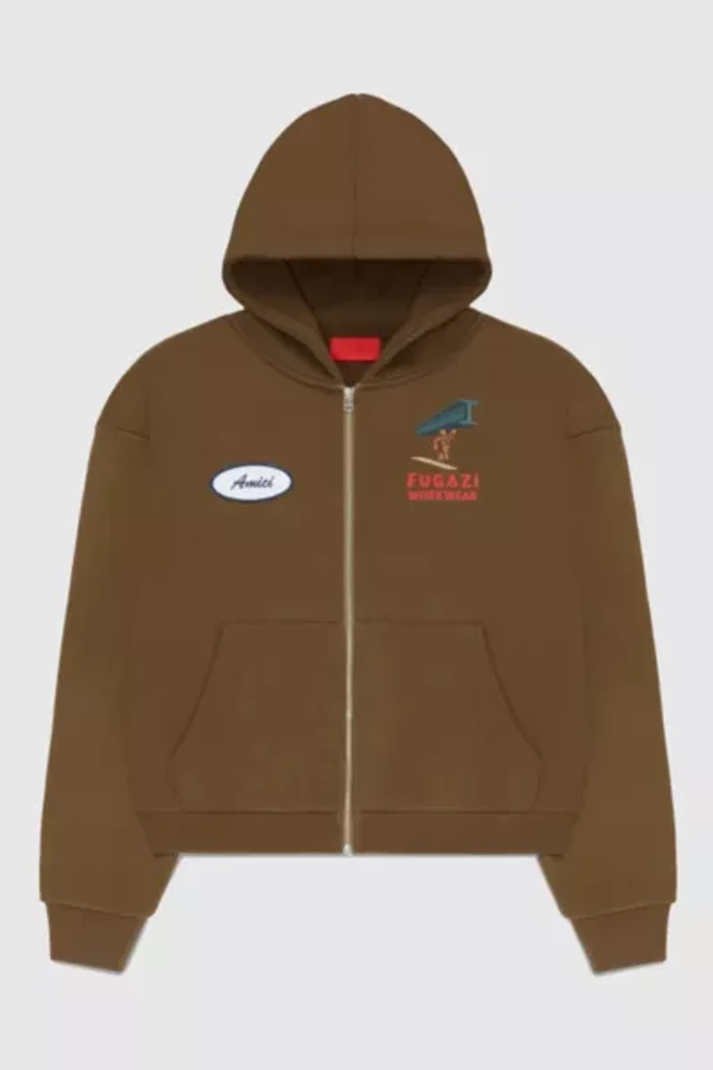 Fugazi Beam Zip Up Hoodie Sweatshirt
