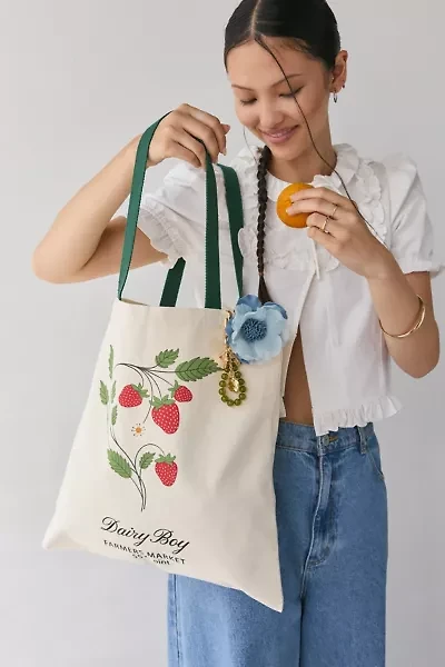 Dairy Boy Farmers Market Strawberry Tote Bag