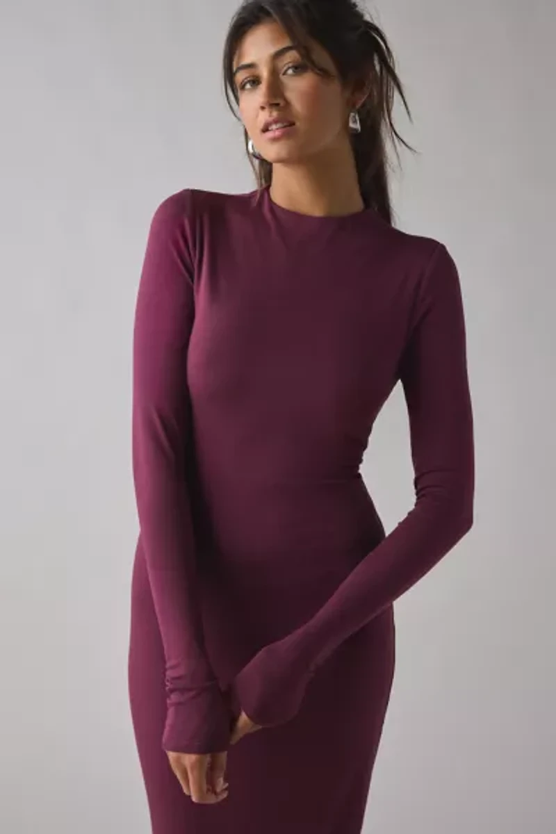 AFRM Juniper Knit Long Sleeve Maxi Dress