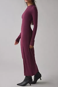 AFRM Juniper Knit Long Sleeve Maxi Dress
