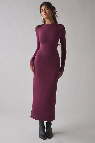 AFRM Juniper Knit Long Sleeve Maxi Dress