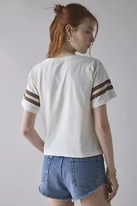 Nashville Cowboy Boots Leopard Print Graphic Cropped Tee