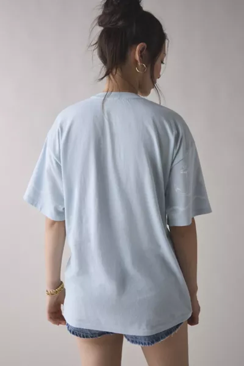 Anchors Graphic Oversized Cotton T-Shirt Dress