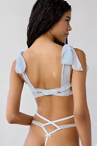 For Love & Lemons Blair Bow Underwire Bra