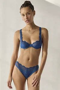 Mucci Allegra Scalloped Lace Underwire Balconette Bra
