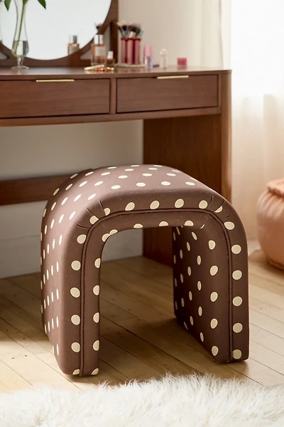Jane Velvet Upholstered Stool