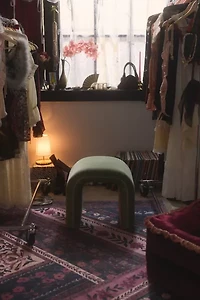 Jane Velvet Upholstered Stool