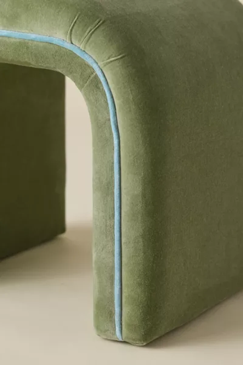 Jane Velvet Upholstered Stool