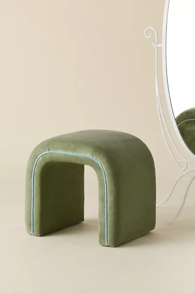 Jane Velvet Upholstered Stool