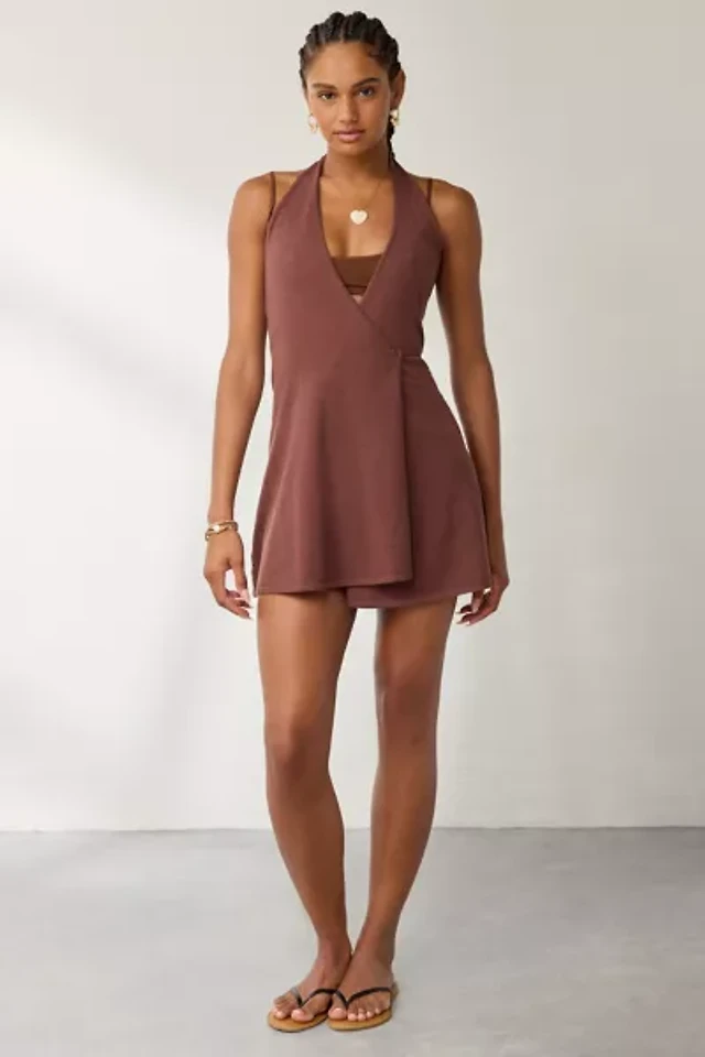 lioness ballerina wrap mini dress Lioness Ballerina Wrap Mini Dress