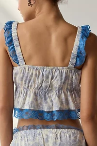 Out From Under Hearts Desire Cropped Babydoll Tank Top