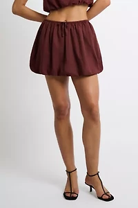Onia Air Linen Bubble Mini Skirt