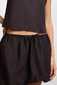 Onia Air Linen Bubble Mini Skirt