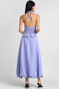 Onia Air Linen Smocked Halter Top