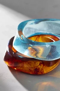 Iris Acrylic Chunky Bangle Bracelet