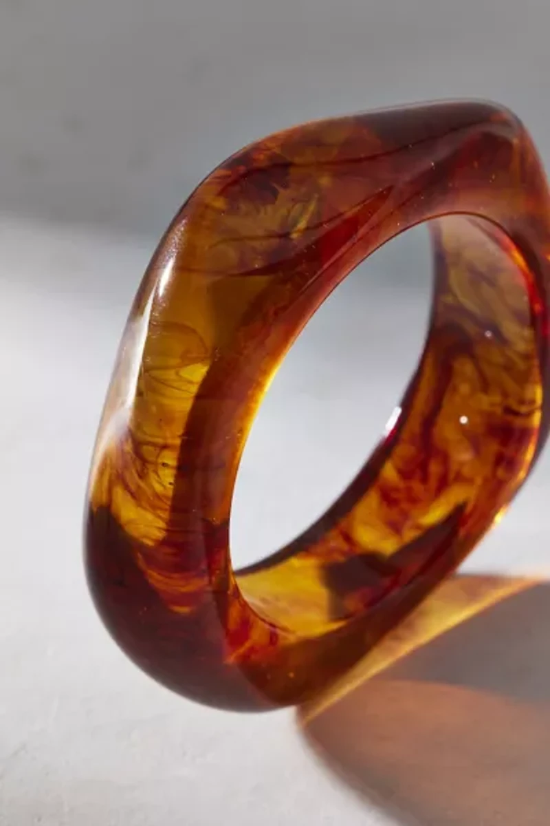 Iris Acrylic Chunky Bangle Bracelet