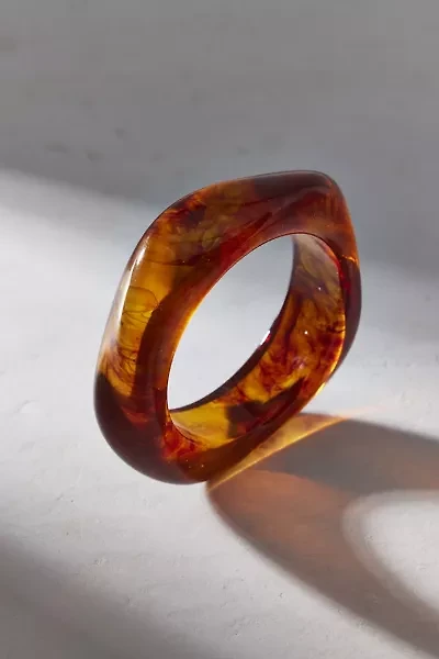 Iris Acrylic Chunky Bangle Bracelet