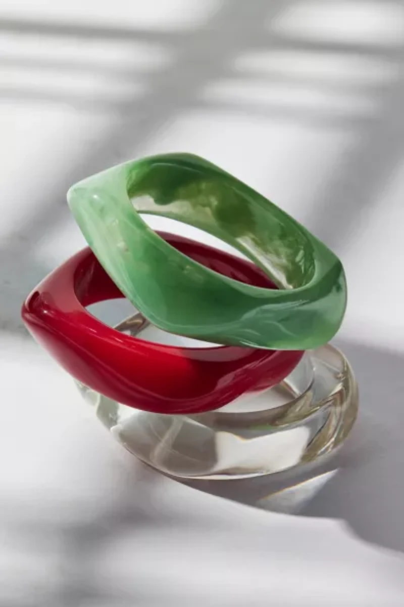 Iris Acrylic Bangle Bracelet