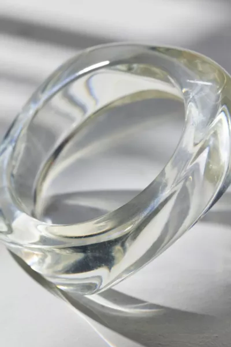 Iris Acrylic Chunky Bangle Bracelet