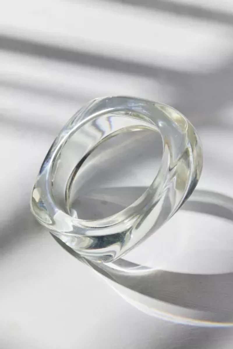 Iris Acrylic Chunky Bangle Bracelet