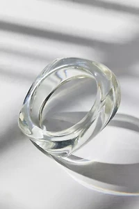 Iris Acrylic Chunky Bangle Bracelet