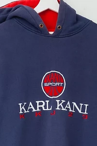 Vintage 1990s Karl Kani Sport Graphic Oversized Hoodie Sweatshirt
