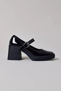 Raid London Favia Patent Leather Mary Jane Heel