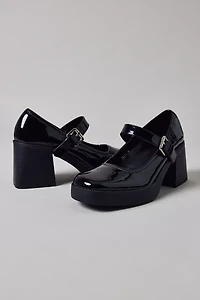Raid London Favia Patent Leather Mary Jane Heel