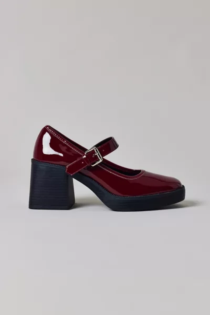 Raid London Favia Patent Leather Mary Jane Heel