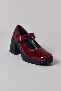 Raid London Favia Patent Leather Mary Jane Heel