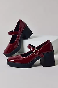 Raid London Favia Patent Leather Mary Jane Heel