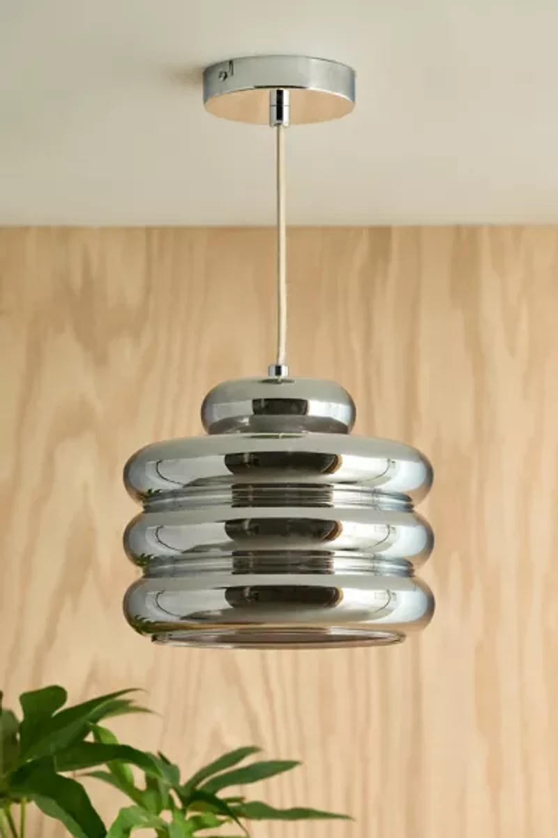 Eli Bubbled Chrome Pendant Light