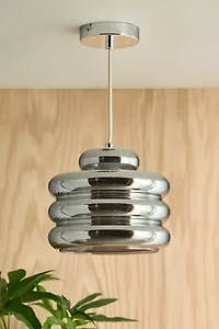 Eli Bubbled Chrome Pendant Light