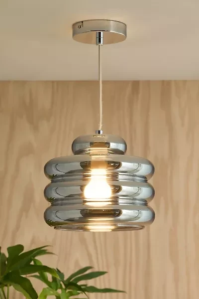 Eli Bubbled Chrome Pendant Light