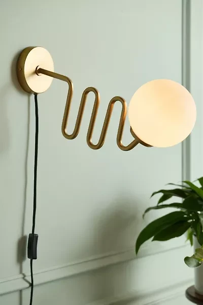 Wiggle Globe Sconce