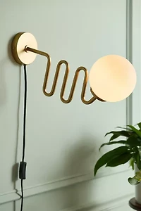 Wiggle Globe Sconce
