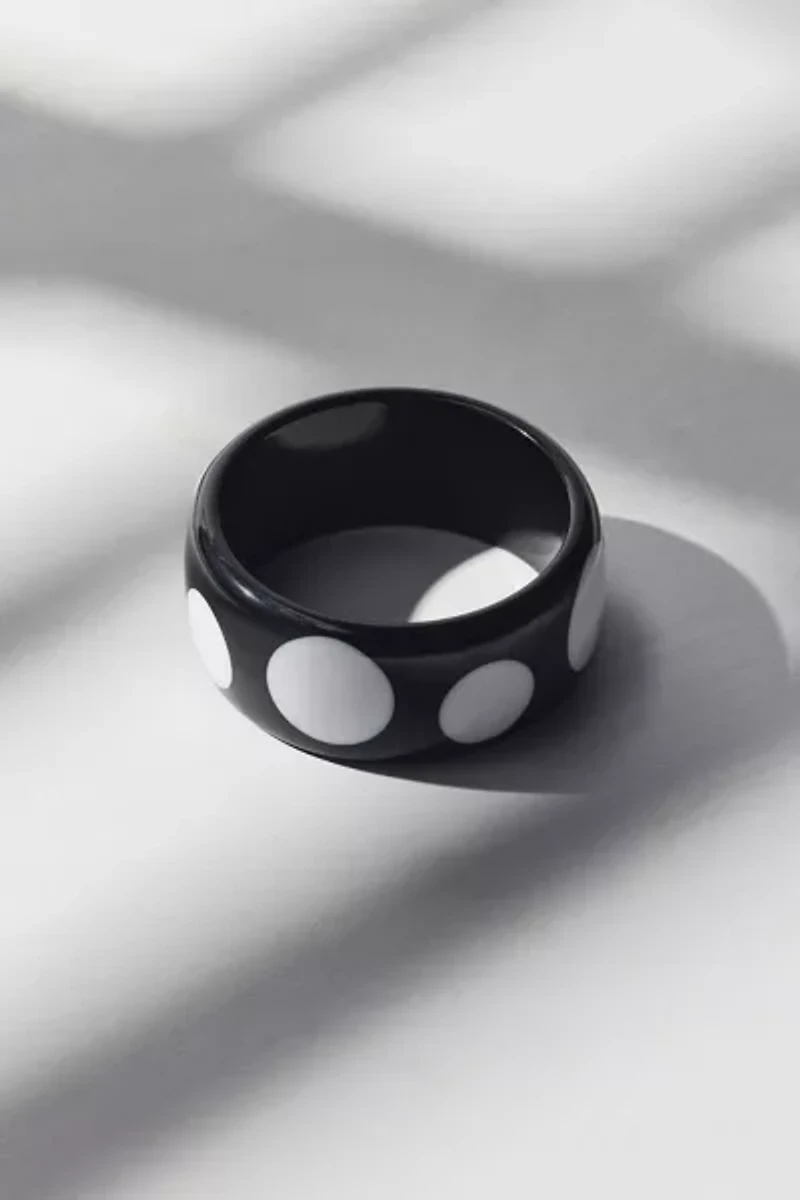 Polka Dot Chunky Bangle Bracelet